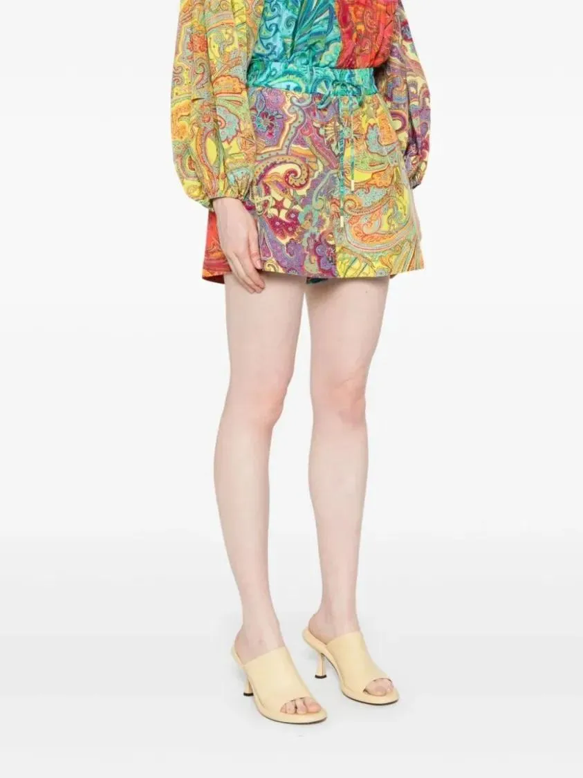   Alemais  Ceto Spliced Shorts Multicolor  Legere Shorts 