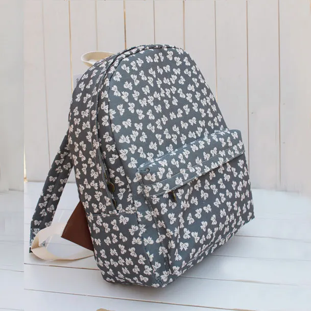 Cute Fantasy Series Butterfly Print Canvas Backpack
