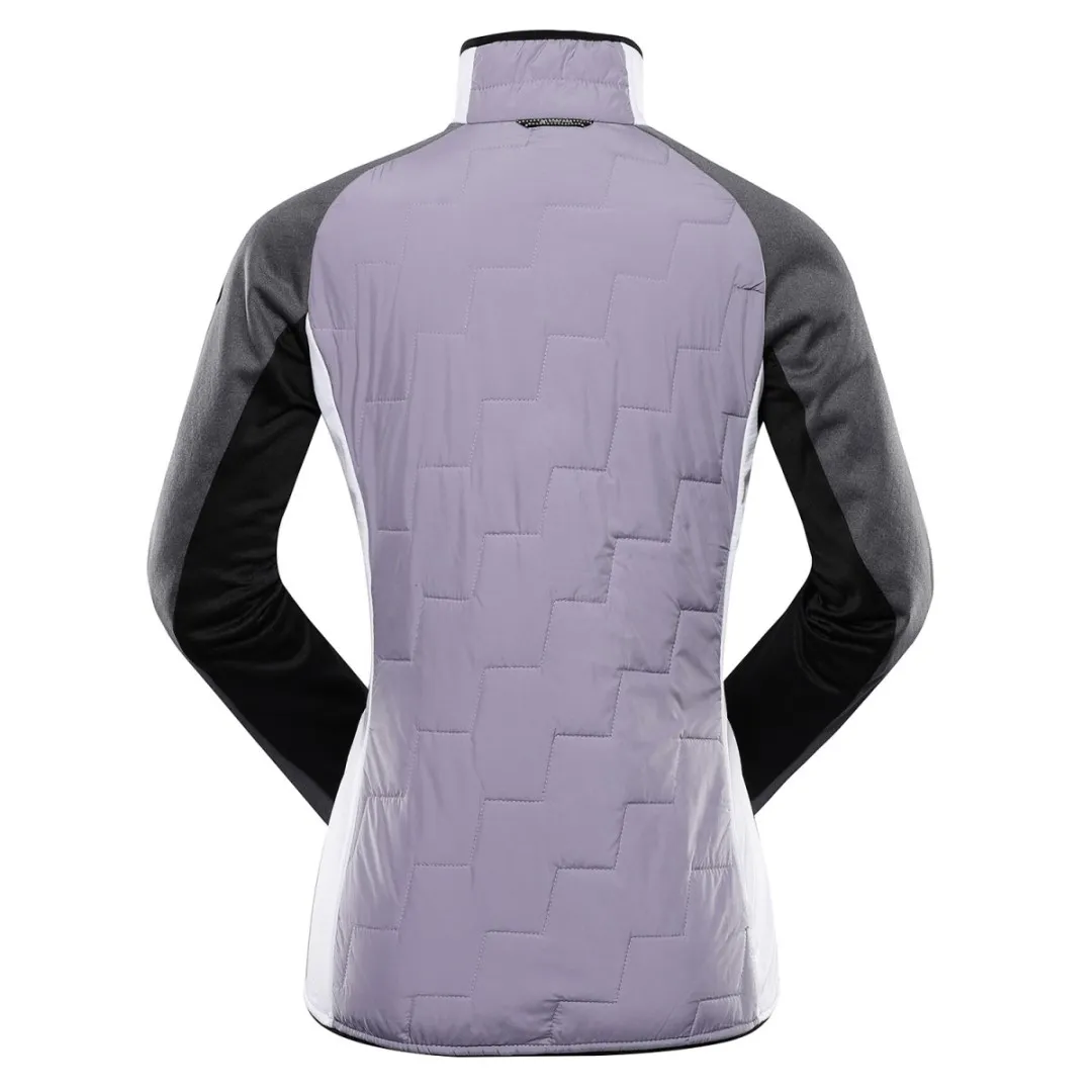 Damen-Sweatshirt mit Merinofüllung ALPINE PRO JORWA lavendelgrau lila S