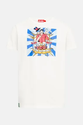 Derbe T-Shirt Wasserträger Herren Weiß Hamburg
