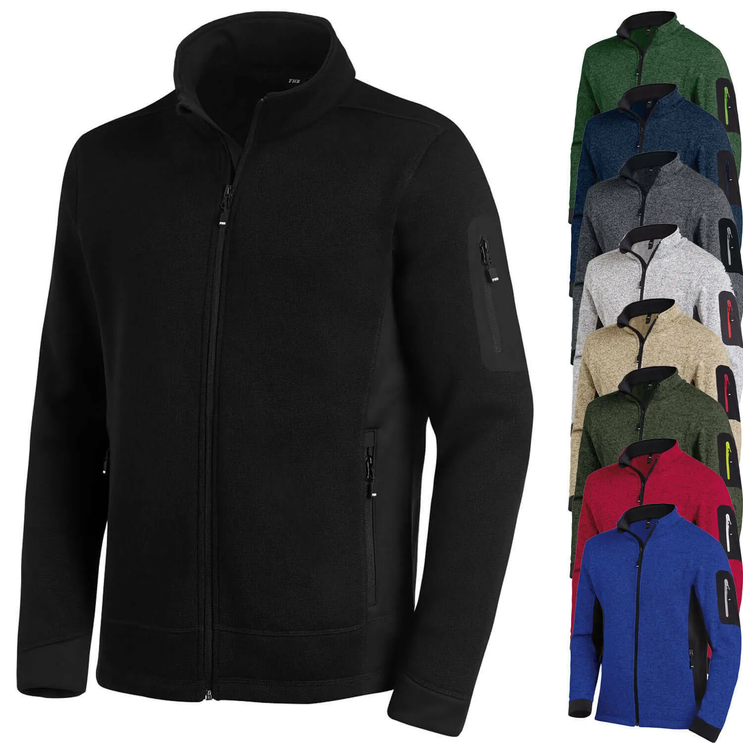 FHB Christoph Strick-Fleece-Jacke für Herren 79595