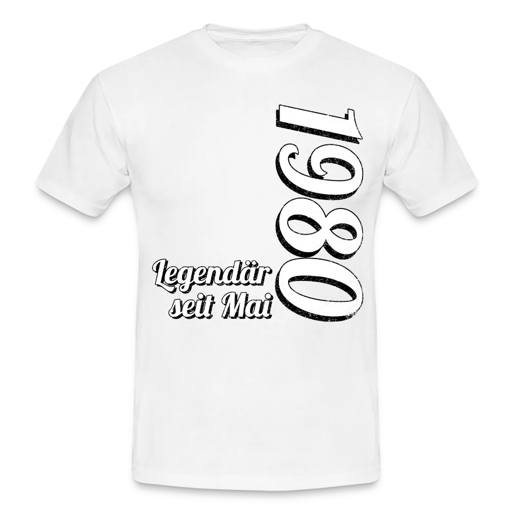 Geburtstags Geschenk Shirt Legendr seit Mai 1980 T-Shirt