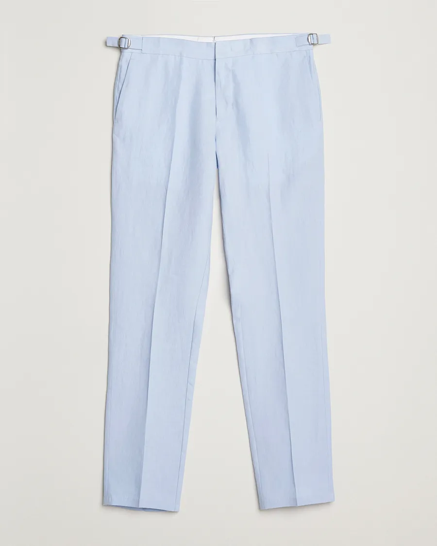 Griffon Linen Trousers Springwater Blue