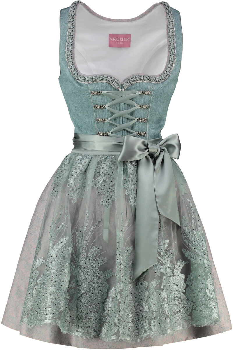 KRÜGER MADL Mini Dirndl türkis Gasira