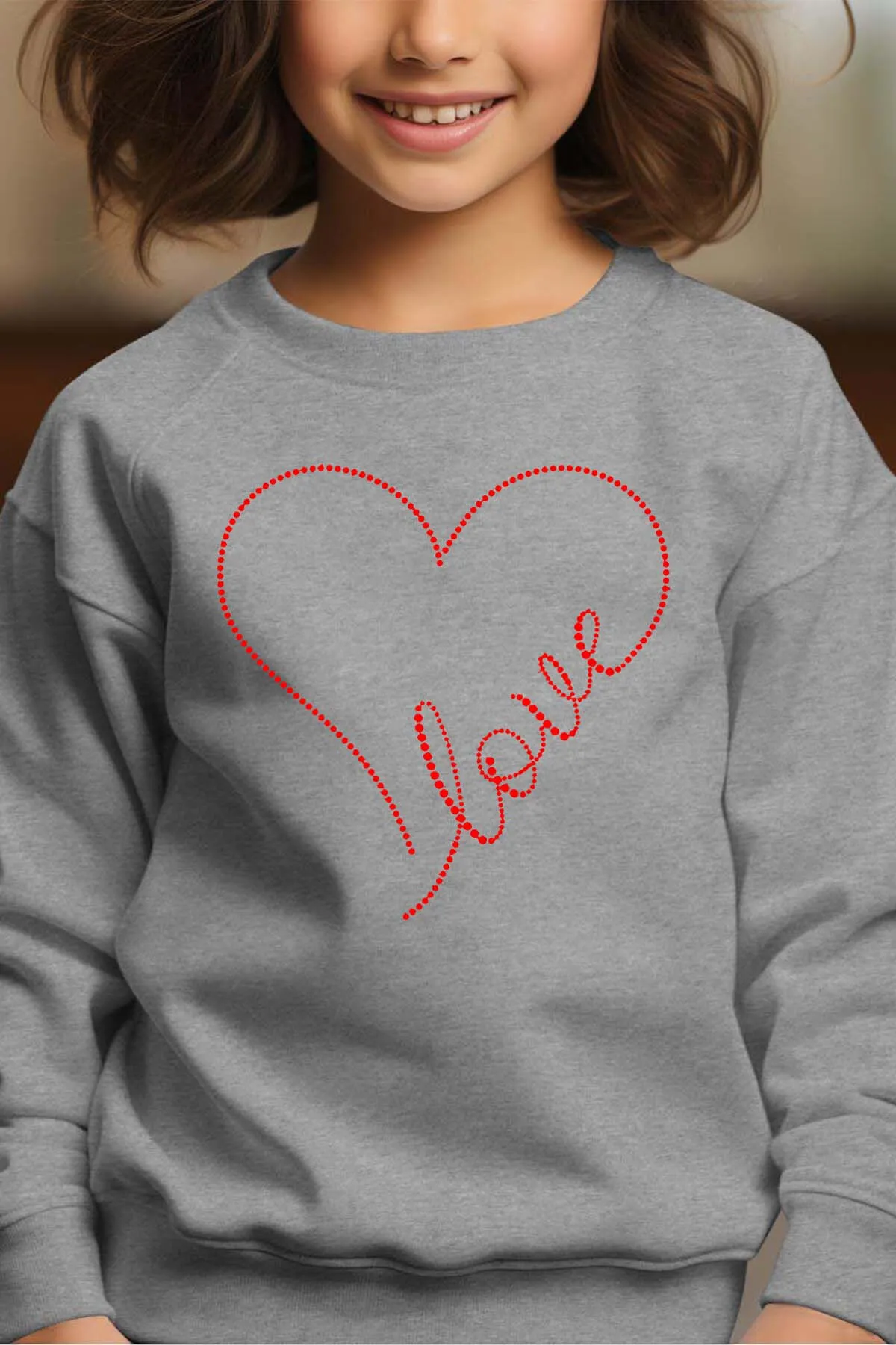 love point – Rundhals-Sweatshirt für Mädchen