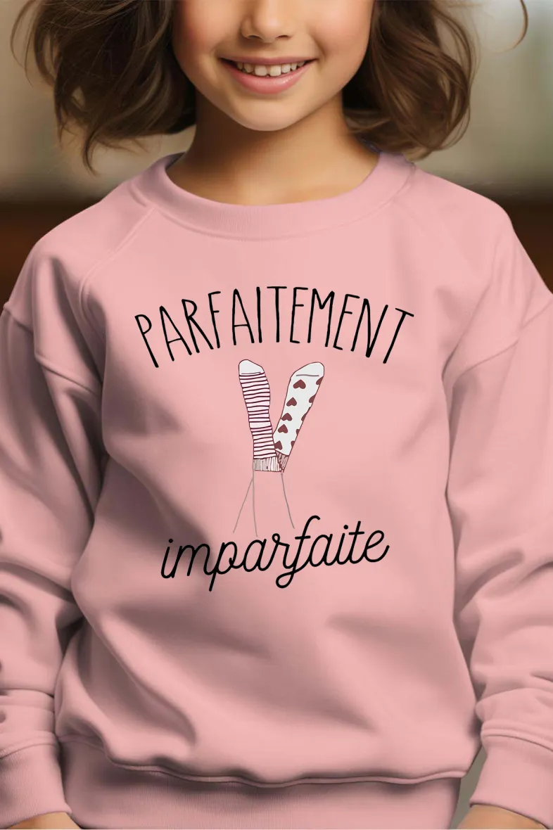 Perfekt unvollkommen – Rundhals-Sweatshirt für Mädchen