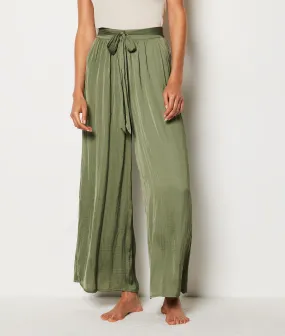 Satin-Hose mit weitem Schnitt POLYESTER