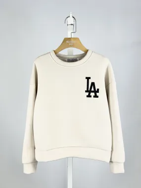 Sehr dickes und warmes Sweatshirt mit Glitzerlogo für Mädchen