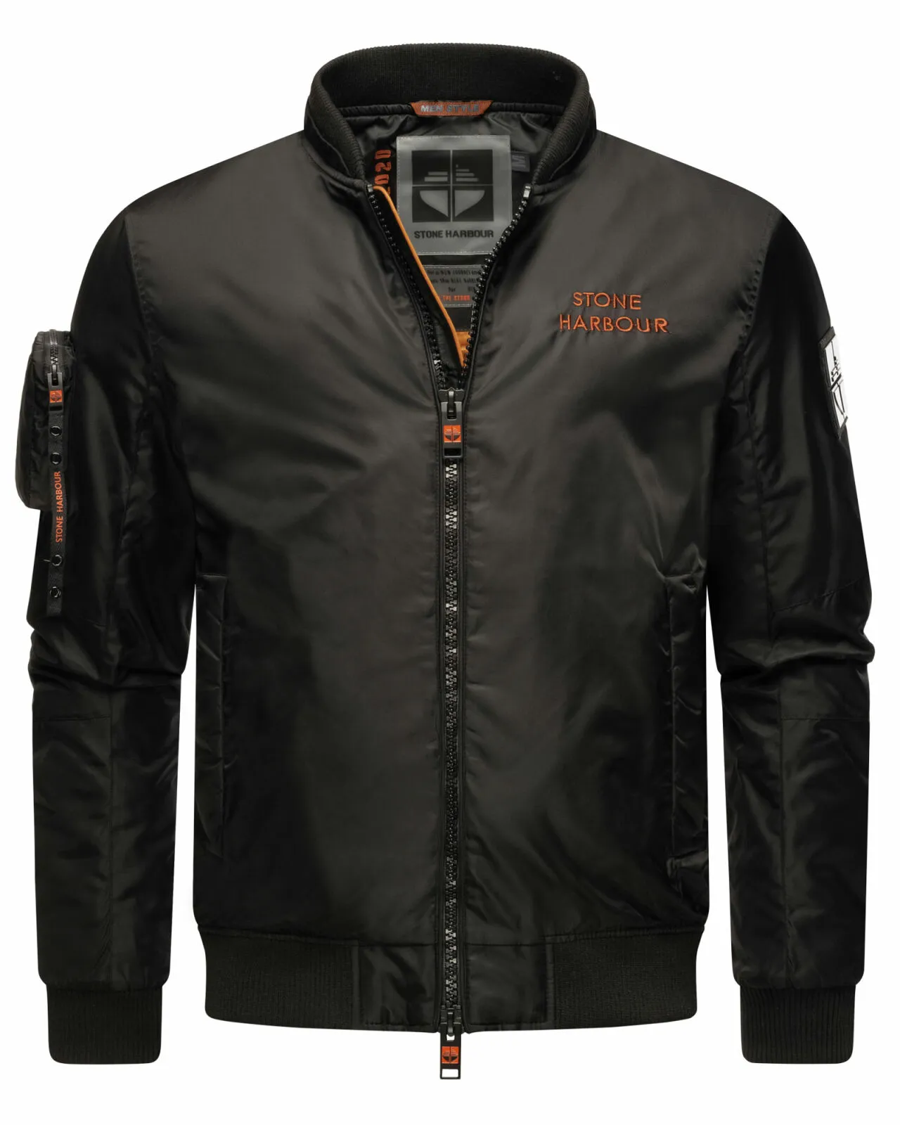 Stone Harbour Berkoo Herren Bomber Jacke B749 Schwarz Größe XXL - Gr. 2XL