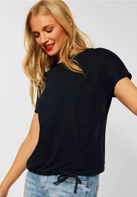 Street One T-Shirt mit Tape Detail 