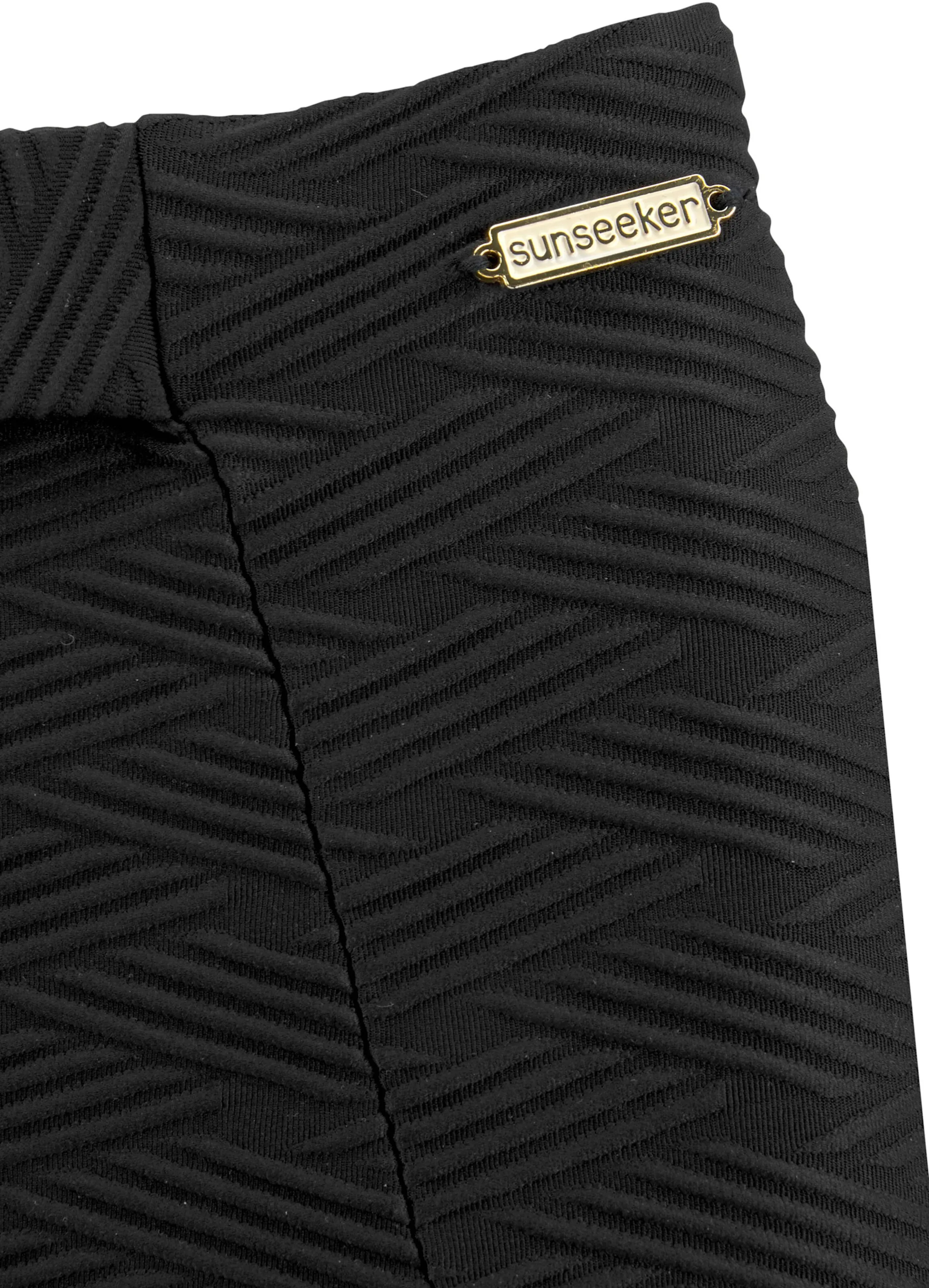 Sunseeker Highwaist-Bikini-Hose in schwarz